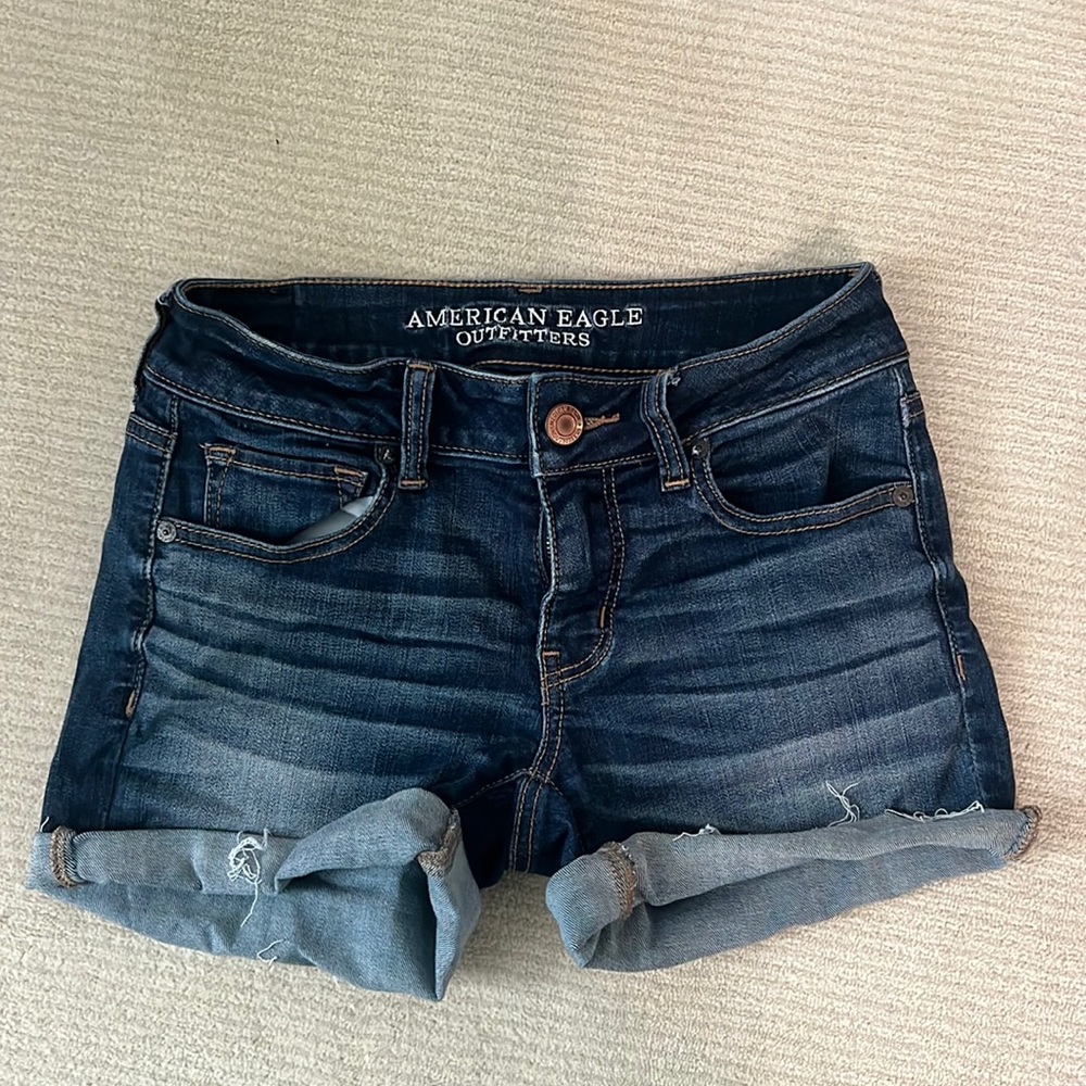 Dark Wash American Eagle Jean shorts
